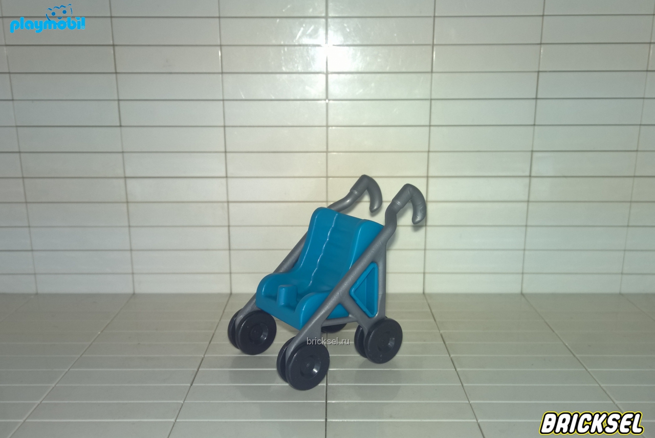 Плеймобил Коляска-трость со стальными ручками бирюзовая, Playmobil