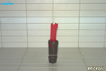 Плеймобил Колчан темно-коричневый с красными стрелами, Playmobil