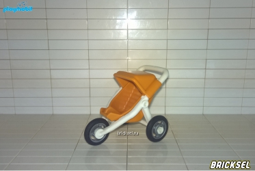 Плеймобил Коляска трехколесная темно-желтая с белым каркасом, Playmobil