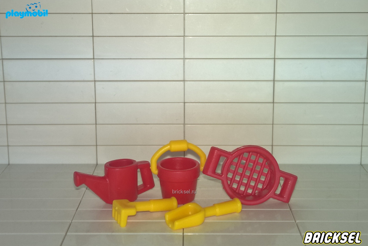 Плеймобил Набор детских инструментов красный с желтым, Playmobil