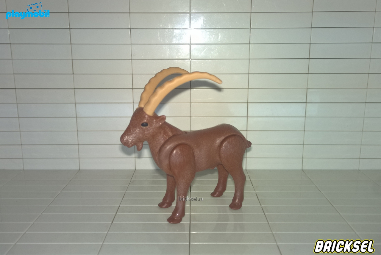 Плеймобил Горный козел коричневый со светлыми рогами, Playmobil