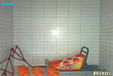 Плеймобил Сани с упряжкой оранжевые, Playmobil