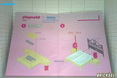 Инструкция к набору Playmobil 5309pm: Кукольный дом Спальня с туалетным столиком