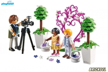 Набор Playmobil 9230pm: Фотограф и дети с цветами