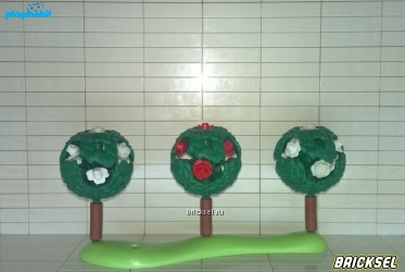 Плеймобил Грядка декоративных круглых деревьев, Playmobil