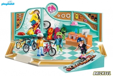 Набор Playmobil 9402pm: Магазин велосипедов и коньков