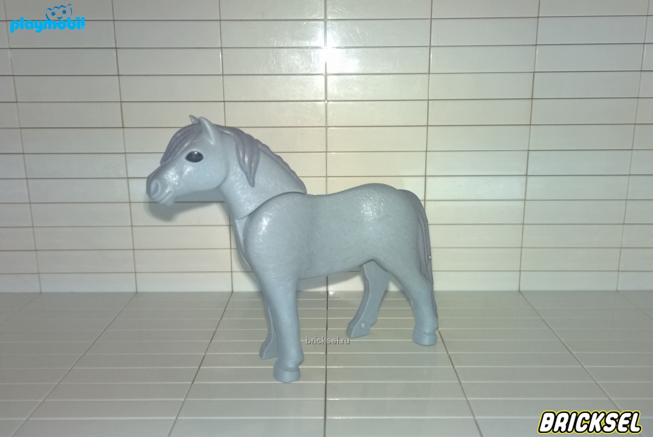 Плеймобил Пони взрослый серый, Playmobil