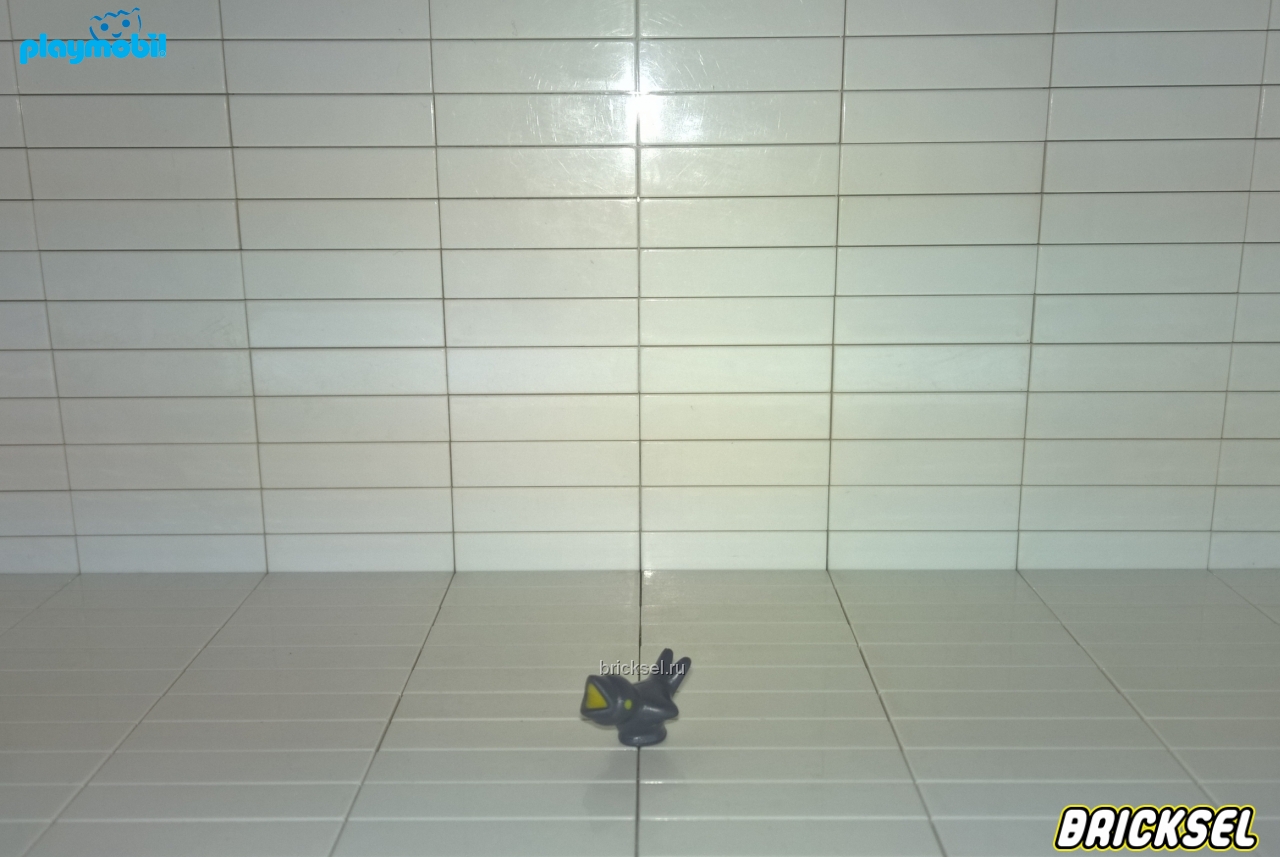Плеймобил Птенец-желторотик с открытым клювиком темно-серый, Playmobil