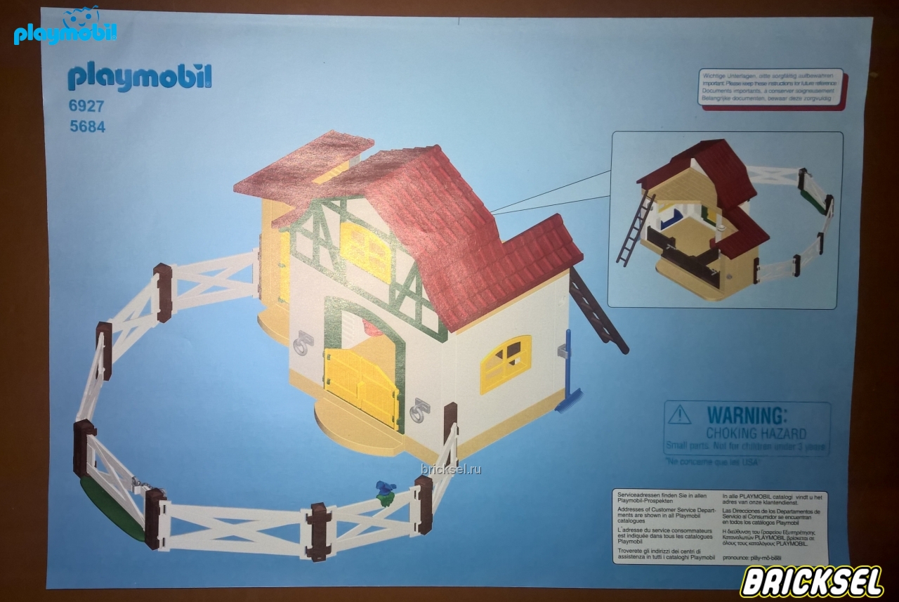 Плеймобил Инструкция к набору Playmobil 6927pm: Игровой набор Ферма, Playmobil