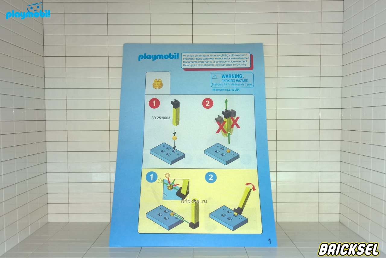 Плеймобил Инструкция к набору Playmobil 9434pm: Динозавры Вражеский квадроцикл с трицератопсом, Playmobil