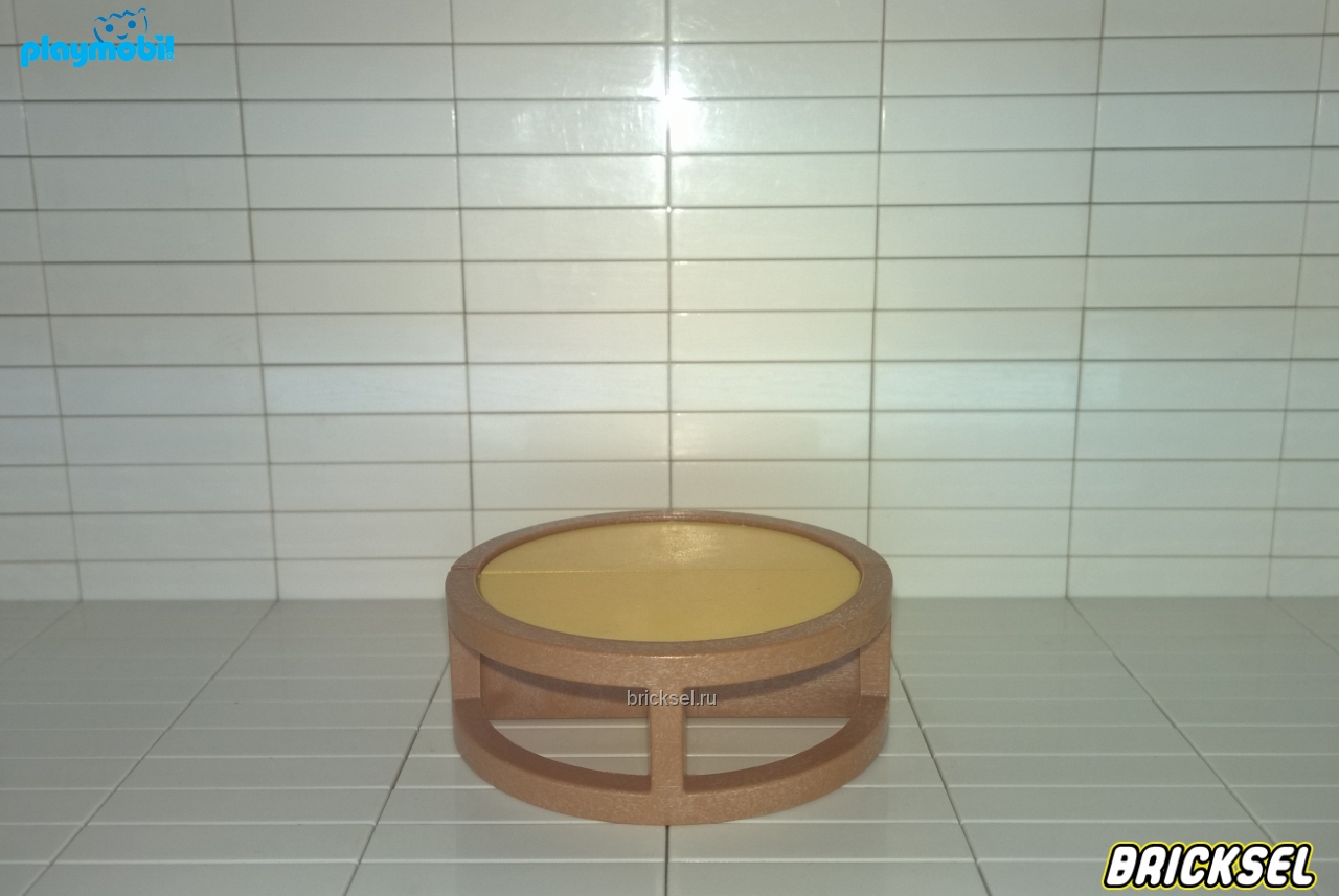 Плеймобил Столик цилиндрический светло-коричневый, Playmobil