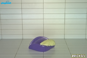 Шляпа перламутрово-фиолетовая с белым пером