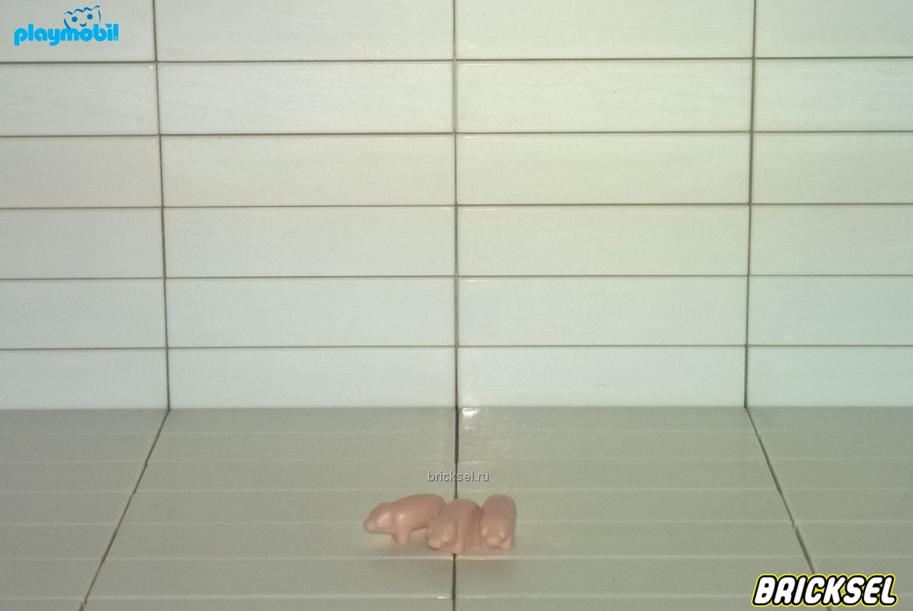 Плеймобил Микро-игрушка для фигурок детей три поросенка розовых, Playmobil