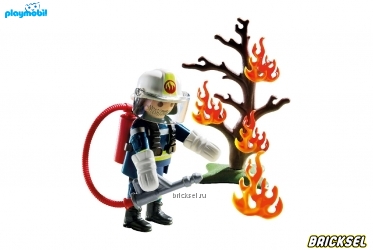 Набор Playmobil 9093pm: Пожарный с деревом
