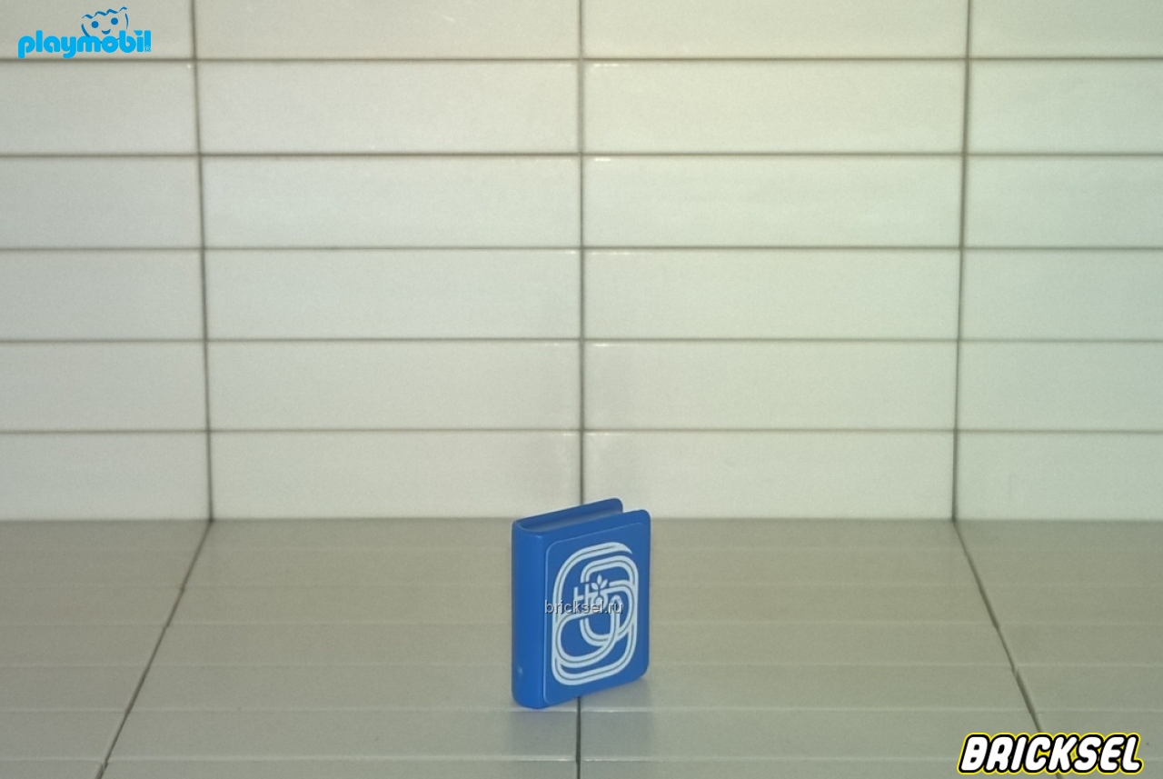 Плеймобил Книга с изображением белых узоров на обложке синяя, Playmobil