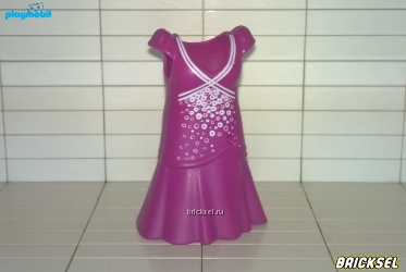 Фиолетовое платье в пол с рукавами-крылышками