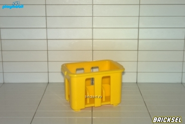 Плеймобил Ящик для стеклотары желтый, Playmobil