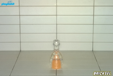 Флакончик прозрачный с ярко-оранжевой жидкостью