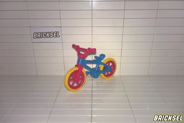 Велосипед детский синий с розовым