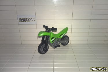 Плеймобил Мотоцикл детский спортивный салатовый, Playmobil, очень редкий