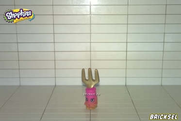 Шопкинс Вилка Фиби (Pheobe Fork) (редкий) из серии Товары для сада розовая