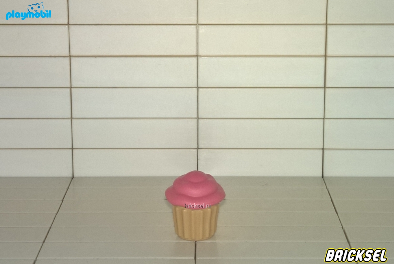 Плеймобил Кекс розовый в бежевой упаковке, Playmobil