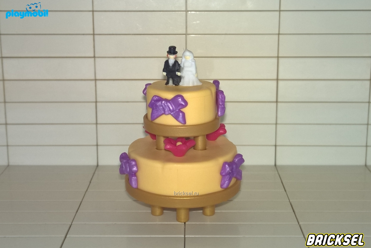 Плеймобил Свадебный торт с фигурками жениха и невесты, Playmobil