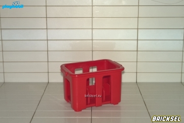 Плеймобил Ящик для стеклотары красный, Playmobil