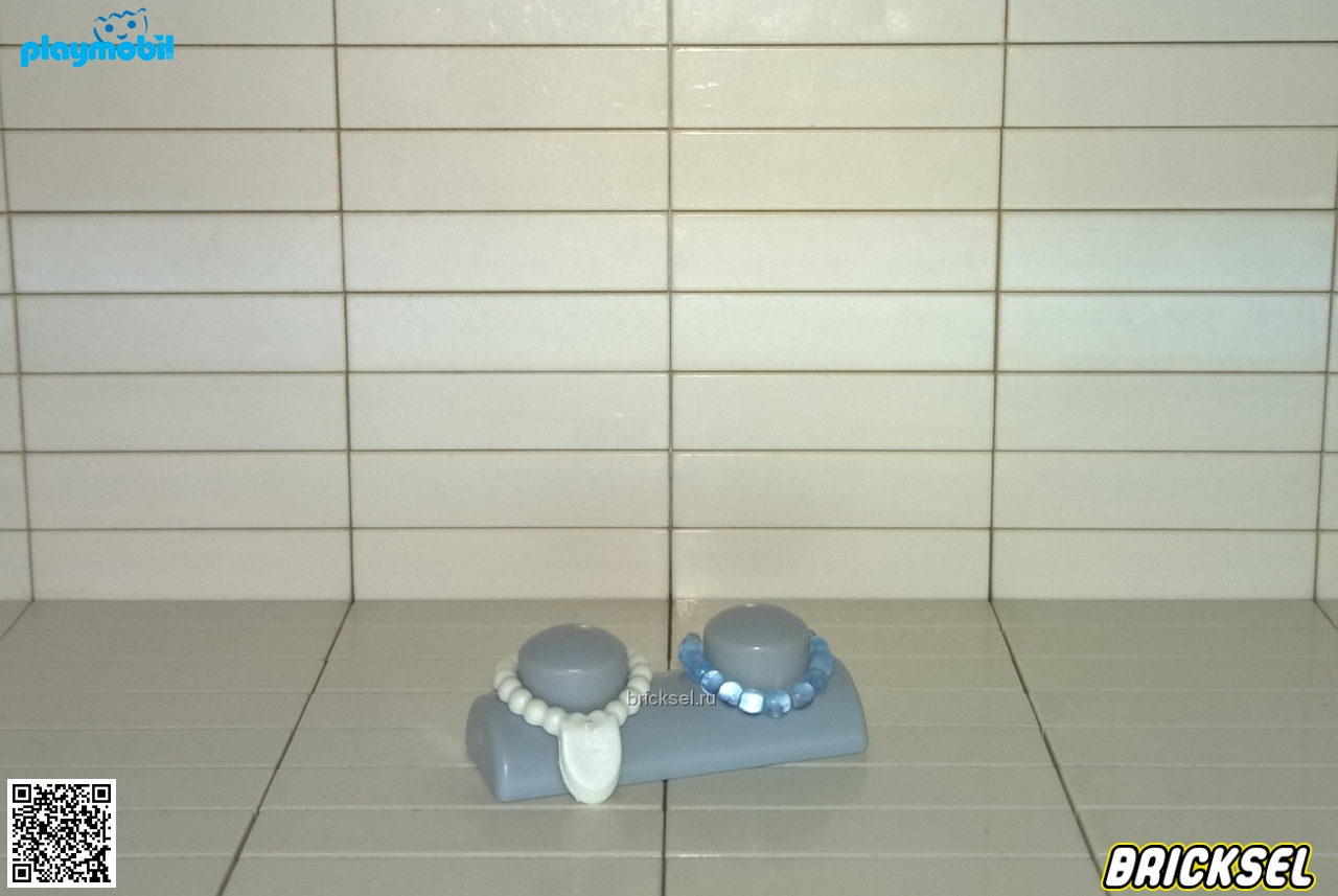 Плеймобил Стойка для шейных ювелирных украшений с бусами и ожерельем серая, Playmobil