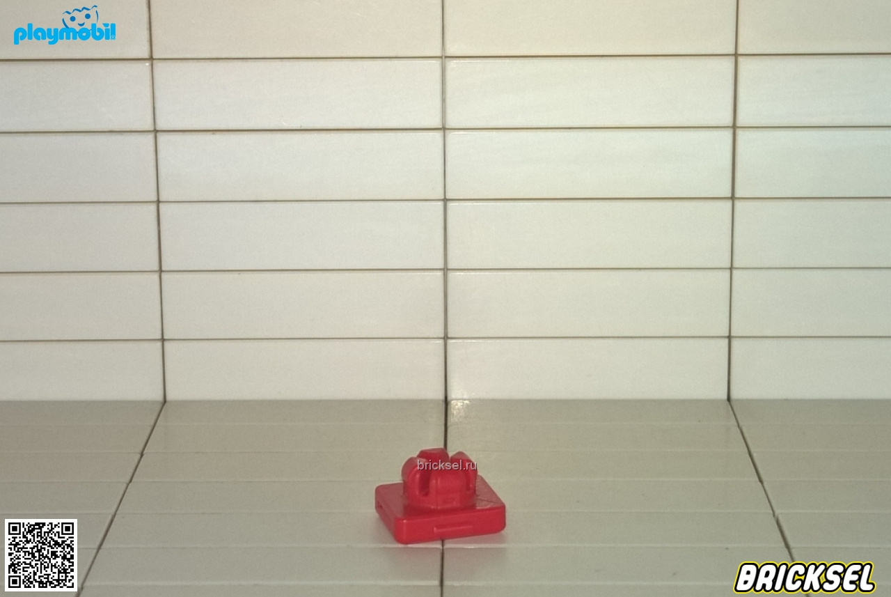Плеймобил Крепление\соединять стен односторонний красный, Playmobil