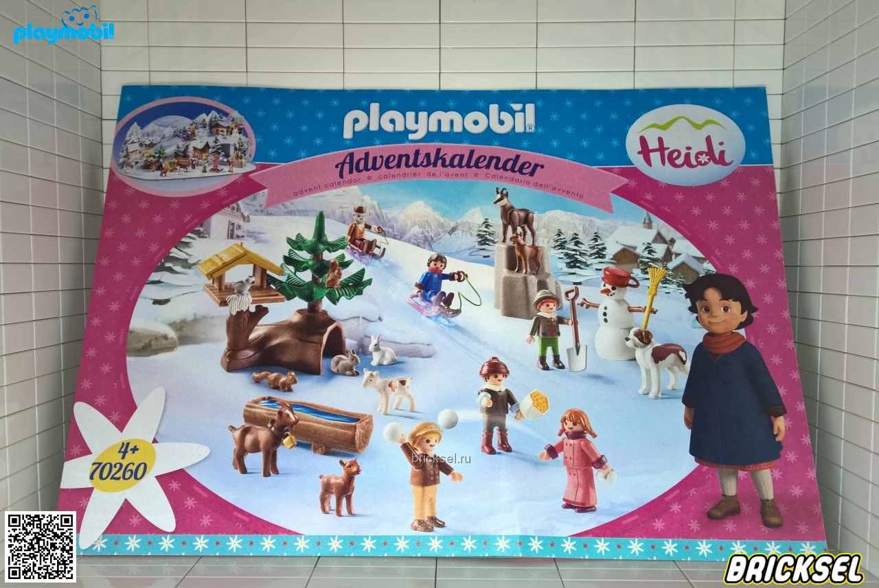 Плеймобил Инструкция к набору Playmobil 70260pm: Рождественский календарь Хайди, Playmobil
