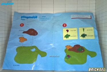 Инструкция к набору Playmobil 4204: Лесные животные с пещерой