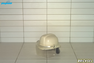 Шлем пожарного с забралом с защитой шеи белый