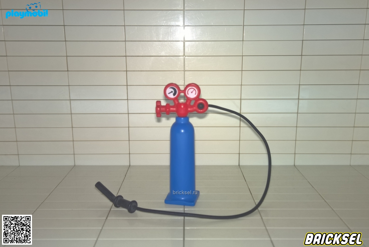 Плеймобил Кислородный балон с манометрами и шлангом синий, Playmobil