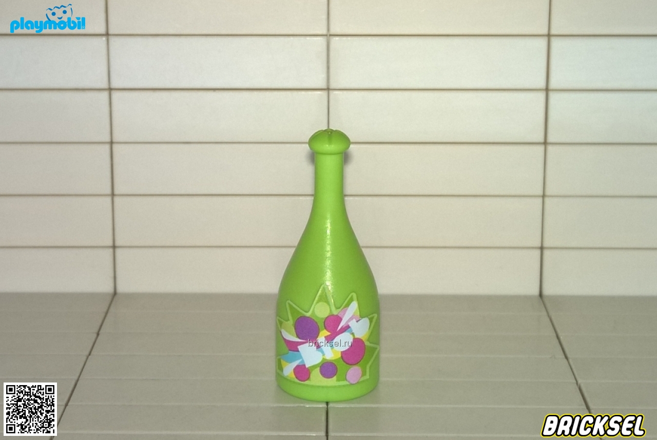Плеймобил Бутылка шампанского с надписью Blob салатовая, Playmobil