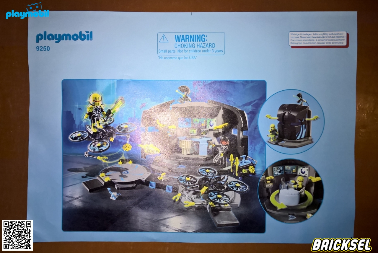 Плеймобил Инструкция к набору Playmobil 9250pm: Командный пункт доктора Дрона Источник, Playmobil