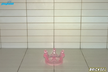 Корона прозрачно-розовая
