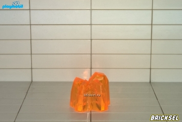 Кристалл прозрачный (светится в ультрафиолете) оранжевый