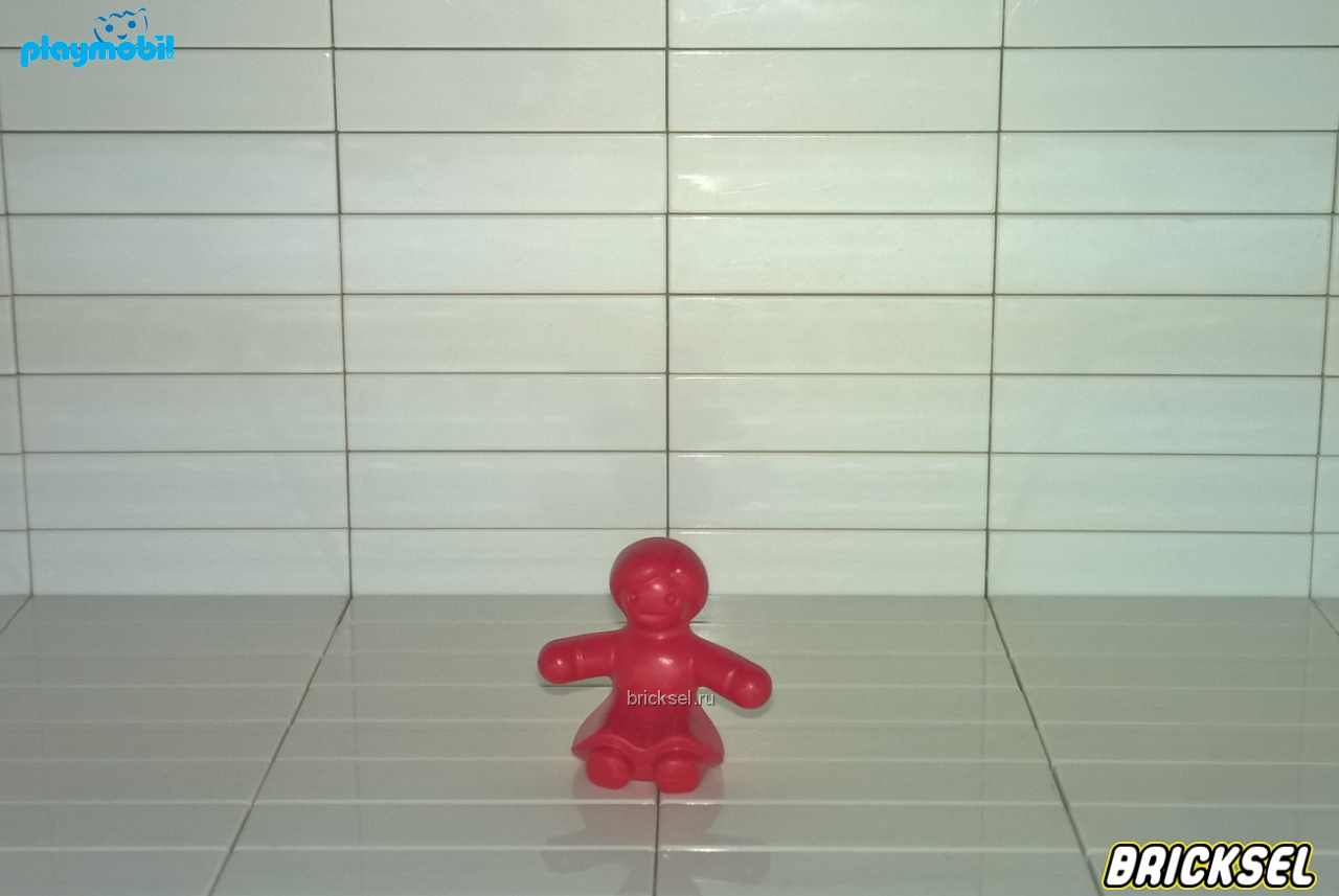 Плеймобил Кукла сидячая красная, Playmobil, редкая